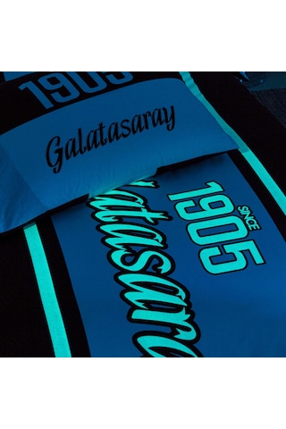 Taç Galatasaray 1905 Glow Standart Pamuk Nevresim Takımı, Kırmızı, Tek Kişilik Çok Renkli
