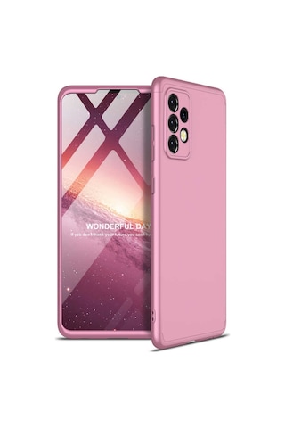 Samsung Galaxy Uyumlu A52 Kılıf Zore Ays Kapak-Rose Gold