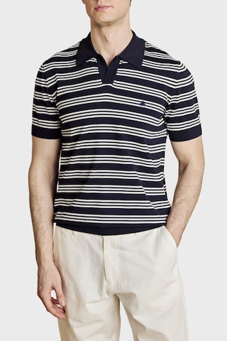 Brooks Brothers Erkek Polo Yaka Kazak Bbss26mkl013388 Lacivert Kırık Beyaz