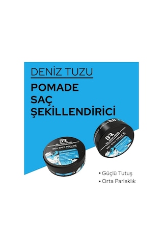 Black Red Sea Salt Pomade Saç Şekillendirici Parlak Doğal Görünüm Sert Wax 120 Ml