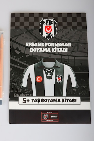 X Dekomus Lisanslı Beşiktaş Boyama Seti 12'li Kuru Boya Kalemi Ve Boyama Kitabı Altın
