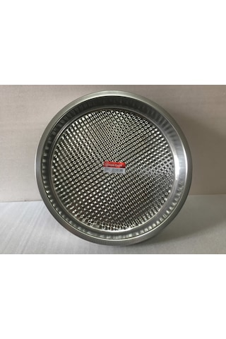 Çiğ Köfte Tepsisi - 1 Numara - Çelik Leğen Motifli - 39 CM