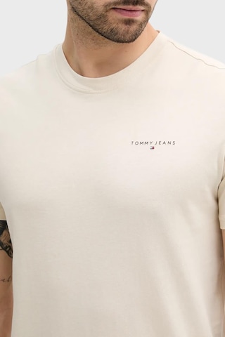 Tommy Hilfiger Tjm Slım Lınear Chest Tee Ext Erkek Bej T-shirt - Dm0dm21780-12271 Bej
