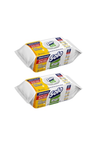 Solo Yüzey Temizlik Havlusu- 100 Yaprak Limon & Portakal Tazeliği 2'li Set