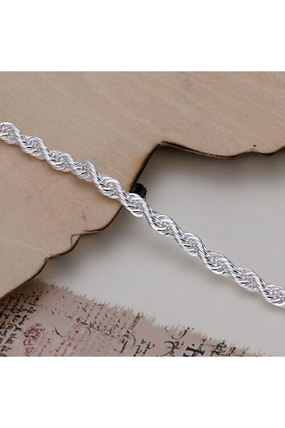 Zirkon Taşlı Gümüş Bileklik,trend Sevgililer Günü, Ahşap Kutu