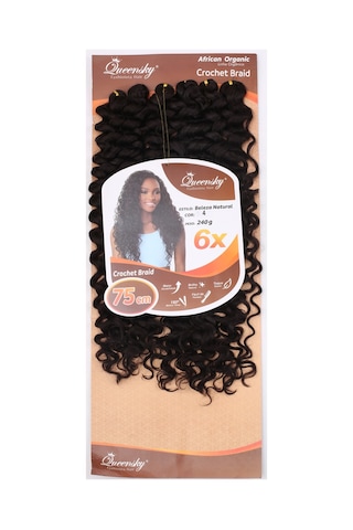 Queensky Afro Dalgası / 75cm / 240gr / Koyu - Uxfo-896455 Çok Renkli