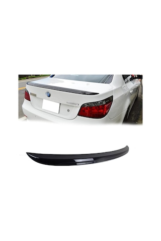Bmw E60 M5 Bagaj Üstü Spoiler Parlak Siyah Spoyler Plastik İthal 2004-2010