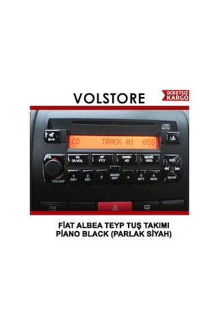 Fiat Albea Teyp Tuş Takımı Pianoblack Parlak Siyah 2006 Sonra