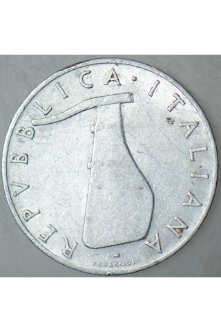 İtalya 5 Liret 1954 Yunus Ve Dümen Temalı. 22601269