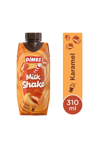 Dimes Milkshake Karamel Aromalı 310 Ml X 12 Adet