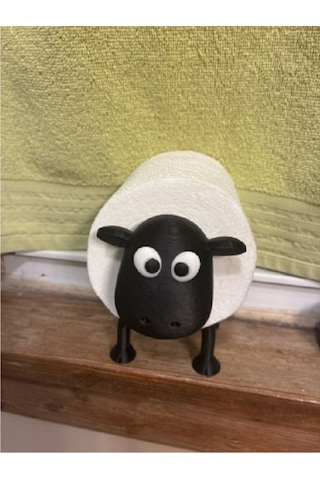 "tp Sheepy" Dekoratif Koyun Tuvalet Kağıdı Tutucusu Çok Renkli