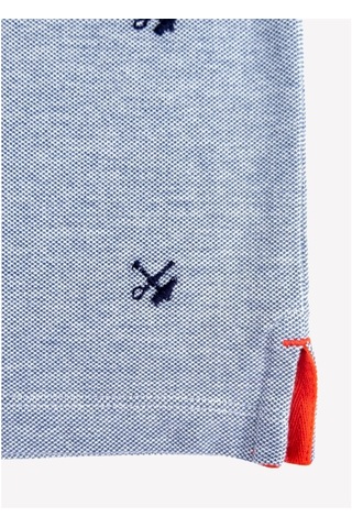 Erkek Çocuk Organik Polo Yaka T-Shirt - Silvio Mavi