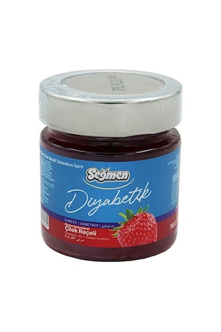Seğmen Diyabetik Çilek Reçeli Kavanoz 270 G