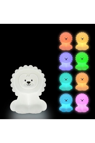 Metabagua Gece Lambası Sevimli Bebek Gece Lambası Lambası Şarj Edilebilir Silikon Led Gece Lambası Hayvan Kreş Lambası Yatak Odası Taşınabilir Işık 5gık62 Beyaz