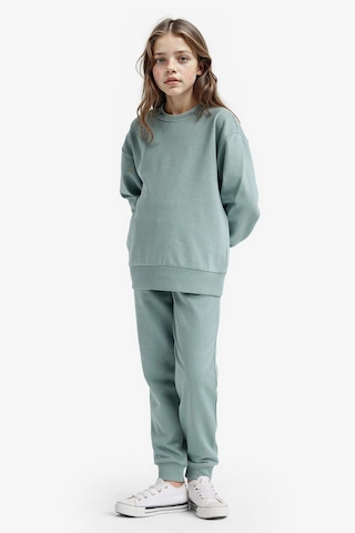 Defacto Kız Çocuk Standart Fit Basic Düz Beli Lastikli Jogger Eşofman Altı Y1226a625augn1129 Yeşil
