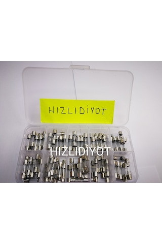 5x20 Cam Sigorta Seti 10x10 Toplam 100 Adet