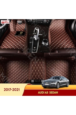 Audi A5 2017-2021 Sedan Araç 5D Havuzlu Suni Deri Oto Paspas