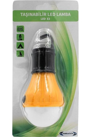 Hegi 818100079 Taşınabilir Pilli Outdoor Kamp Lambası - Sarı