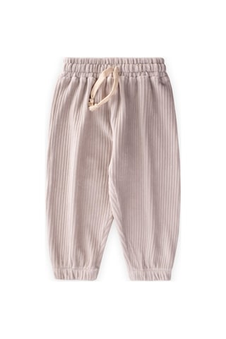 Cigit Fitilli Kadife Jogger Pantolon 1-10 Yaş Taş Taş