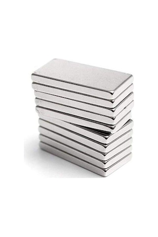 5 Adet 20x8x2 Mm Köşeli Neodyum Mıknatıs Dikdörtgen