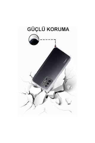 Xiaomi Mi 11T 5G Tıpalı Kamera Korumalı Şeffaf Premier Kılıf