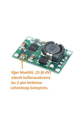 18650 TP5100 1S (4.2V) Ve 2S(8.4V) Lityum Pil Batarya Şarj Modülü