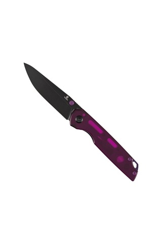 Tenable Mini Warrior Mor Akrilik Sap Siyahlaştırılmış Nitro-v Çelik Kamp Çakı B2005a2 Kum