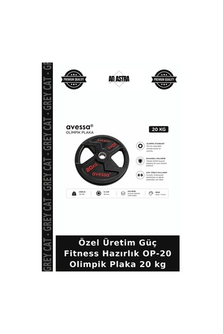 Özel Üretim Güç Fitness Hazırlık Op-20 Olimpik Plaka 20 Kg