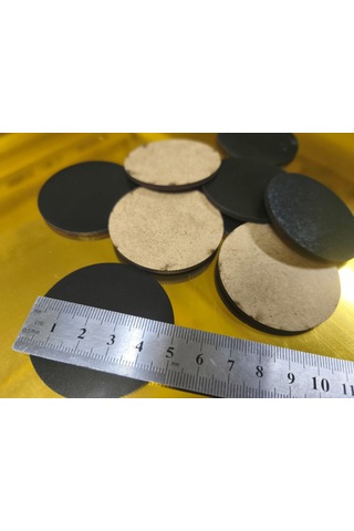 5 Cm 2 İnch Siyah Yuvarlak Mdf - Mini Supla Ve Dıy Hobi Malzemesi 25 Adet
