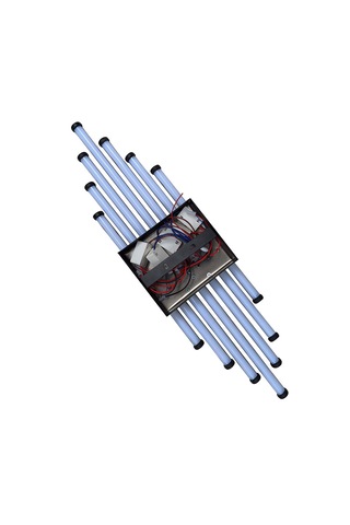 Mimarled Yedili Çubuk Led Aplik Aydınlatma 60 Cm Gün Işığı Siyah