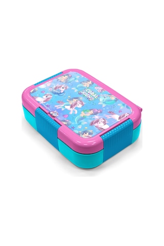Coral High Kids Mor Pembe Unicorn Deniz Kızı Desenli Paslanmaz Çelik Beslenme Kabı 39310 Mor - Açık Pembe