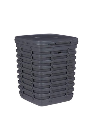Pedallı Çöp Kovası, /gri, 9 Lt Gri