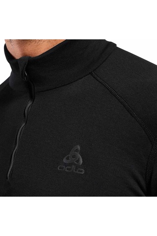 Odlo Odlo Active Warm Bl Top Turtle Neck L/s Half Zip Erkek Siyah İçlik Üst 6000 Siyah
