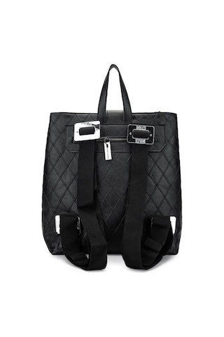 Dolce Kadın Vegan Siyah Kap Sırt Çantası 1025 248049-3 Bn Canta Y24 Black Kap Siyah