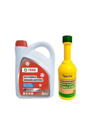 Teos -40 Derece Antifriz Spectre Benzin Enjektör Temizleyici Kırmızı Teos N11.93
