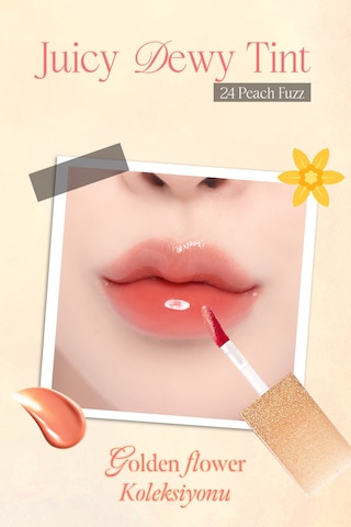 Dasique Yoğun Parlaklık Ve Canlı Renkler Sunan Kalıcı Tint Juicy Dewy Tint 24 Peach Fuzz 24 Peach Fuzz