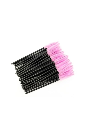 Tek Kullanımlık Kirpik Fırçaları Kirpik Uzatma Araçları Kaş Fırçası Maskara 50pcs Pink
