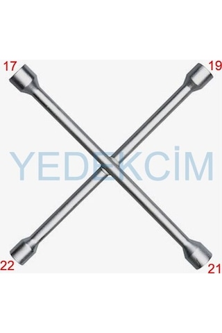 4'Lü Istavroz Bijon Anahtarı - Dolgu Çelik - %100 Yerli Üretim