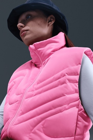 Nike Therma Fit Sportswear Swoosh Series Oversized Down West Oversize Kaz Tüyü Kadın Yelek Pembe