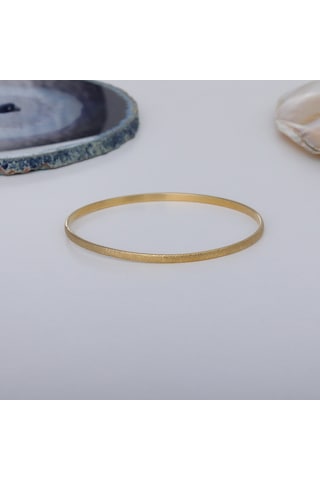 14 Ayar Mikron Kaplama Sim Desenli Ajda Gümüş Bilezik- Bv00114 Gümüş