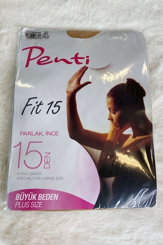 Açık Ten Renk İnce Parlak Fit 15 Likralı Külotlu Çorap AÇIK TEN