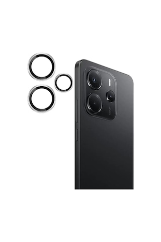 Hemengo Joko Xiaomi Redmi Note 14 4g Uyumlu Pvd Metal Kamera Lens - Gümüş Hmngobzs Diğer