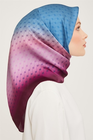 Armine Twill İpek Eşarp 23ka9003 55 Mavi