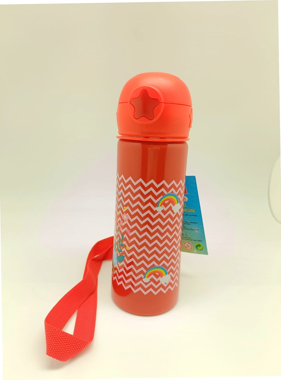 Rubenis Unicorn Figürlü Çelik Matara Kırmızı 500 Ml Rcm-01 Kırmızı