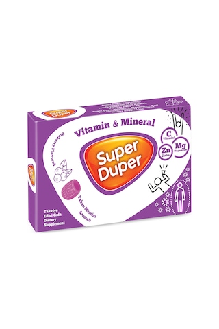Super Duper Yaban Mersini Vitamin Mineral Bonbon 4 G x 14 Adet