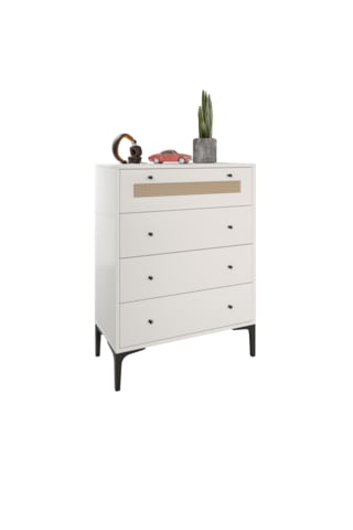 Trio White 4 Çekmeceli Şifonyer %100mdf