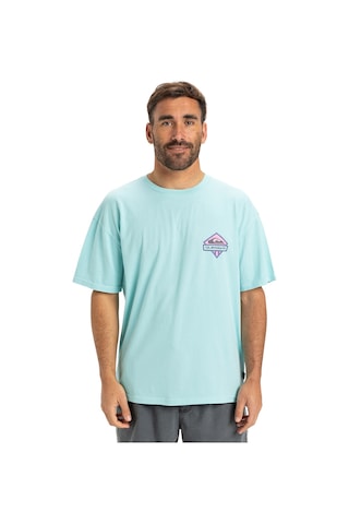 Quiksilver Gh Qs Crystal Jet Erkek Mavi Yuvarlak Yaka Tişört Mavi