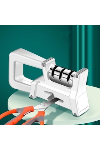 Novahub Kesici Bileyici 4-ın-1 Multifonksiyonel Mutfak Aleti 3 Aşamalı Bileme Taşı Whetstone