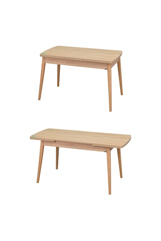 Vilinze Tosya Sandalye Avanos Ahşap Mdf Açılır Mutfak Masası Takımı - 70x120+30 Cmavns-ak70120-nn-tsy-ntrl-sbyz Krem
