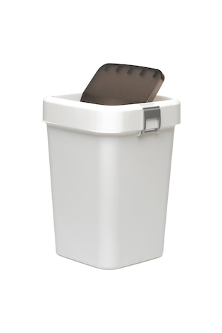 Motekk Comfort Dust Bin Beyaz Çöp Kovası - 8 Lt Çok Renkli